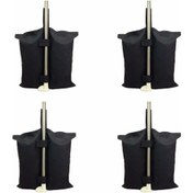 Resim Tenfowee 4 Adet Evrensel Çadır Ağırlık Çantası - 15-50mm Ayaklara Uygun, Su Geçirmez Oxford Kumaş, 25-30 Lbs/köşe, Kolay Doldurulur 