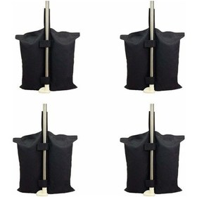 Resim Tenfowee 4 Adet Evrensel Çadır Ağırlık Çantası - 15-50mm Ayaklara Uygun, Su Geçirmez Oxford Kumaş, 25-30 Lbs/köşe, Kolay Doldurulur 