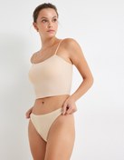 Resim Lazer Kesim Dikişsiz String Külot 