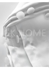 Resim Beyaz Saten Güneşlik Perde Üst Kalite Pilesiz Dikim Beyaz 