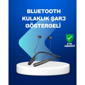 Resim Boyun Askılı Kablosuz Bluetooth Kulaklık – Aktif Gürültü Önleme, LCD Ekranlı 