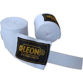 Resim Leon Elastik Boks, Kick Boks Ve Muay Thai Bandajı 3,5 Metre Beyaz (446772449) 