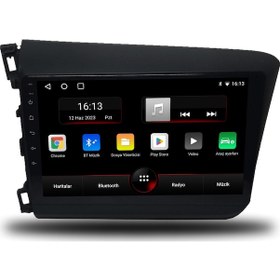 Resim Navmina Honda Civic Fb7 Android Carplay Multimedya 2012-2015 2gb Ram + 32gb Hafıza + 4 Çekirdek 