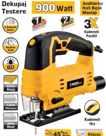 Resim Sgs Profesyonel Dekupaj Testere 900 Watt 