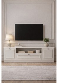 Resim Mira Tv Ünitesi 160 X 37 X 46 Cm Aytaşı - Country Tasarım Antrasit 