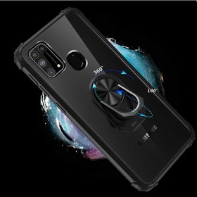 Resim Samsung Uyumlu Galaxy M21 Kilif Standli Yüzüklü Mola Silikon Kapak 466785736 