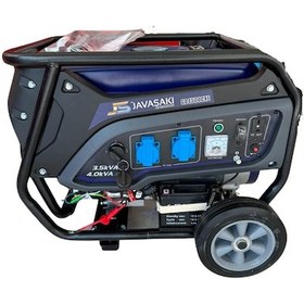 Resim Javasaki 4.5 Kva Monofaze 220V Benzinli Bakır Sargılı Marşlı Jeneratör 