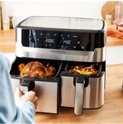 Resim TEFAL Çift Hazne 8,3lt Kapasite Easy Fry & Grill Yağsız Fritöz - Aile Boyu Kapasite 