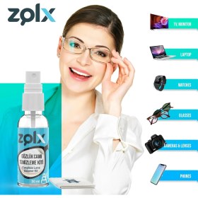 Resim Zolx 30ML Gözlük Camı Temizleme Kiti 