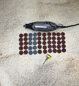 Resim BGA Dremel geleneksel gravür makinesi cırt zımpara seti 25mm 