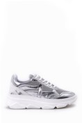 Resim Kadın Gümüş Deri Sneaker Derimod