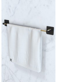 Resim Karteya Yapışkanlı Paslanmaz Gold Uzun Havluluk Wc Kağıtlık Ve Rulo Havluluk Banyo Mutfak 3'lü Set Altın 