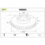 Resim VALEO 186603 1J0615301D 6R0615301 (WC397593) (Fiyat:2 Adet 