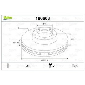 Resim VALEO 186603 1J0615301D 6R0615301 (WC397593) (Fiyat:2 Adet 