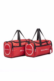 Resim BAGWELL Unisex Kırmızı Set Spor Ve Seyahat Çantası 