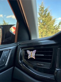 Resim Kristal Kelebek Mor Klima Kokusu 