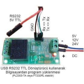 Resim T-1701 Zaman Saati Röle Modülü - UART Programlanabilir Timer 