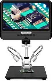 Resim Andonstar AD208 Madeni Para Mikroskobu 8.5" LCD Ekranlı 260X 