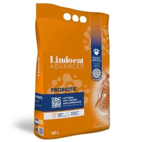 Resim Lindocat Advanced Probiotic Kötü Bakterileri Önleyici Topaklanan Kedi Kumu 1 Adet 10 Lt 