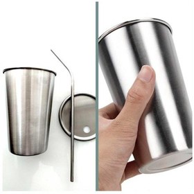 Resim Omeniv 500ml 304 Çelik Bira Kola Bardağı Kupa Kahve Fincanı 