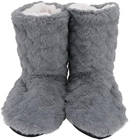 Resim 1 Çift İç Mekan Kaymayan Sıcak Zemin Ayakkabısı Kalınlaştırılmış Dans Yüksek Tüp Botları Sliers Sonbahar Mutfak Oturma Odası Yatak Odası Dans Pisti Botları 