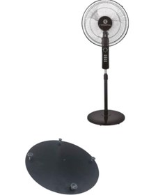 Resim SÜPÜRGE ATÖLYESİ Rowell Rw-13200 Vantilatör Ayak Standı (SİYAH) 