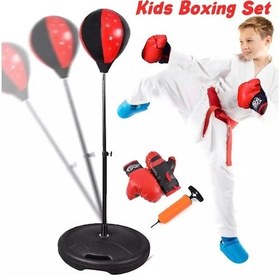 Resim Esberticaret Leyaton Boks Antrenman Seti Boks Standı 90-120 Cm 