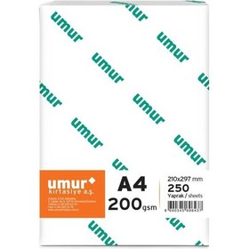 Resim Umur A4 Gramajlı Fotokopi Kağıdı 200 G 250 Yaprak 1 Paket 