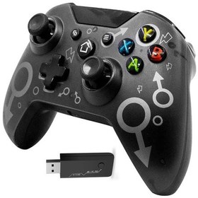 Resim N-1 Kablosuz Titreşimli Oyun Kolu 2.4G X-One/Pc/Ps3/Xsx Uyumlu 