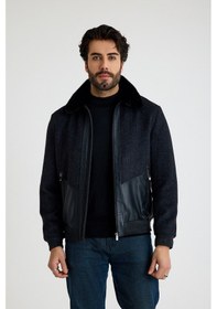 Resim Franko Armondi Klasik Erkek Deri Ceket E50-kd-2900-24143 Siyah 
