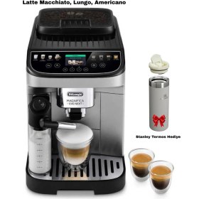 Resim DeLonghi Magnifica Evo Next Tam Otomatik Espresso Makinesi Lattecrema Hot Teknolojisi 15 Bar Basınç 