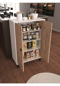 Resim Melo 4 Gözlü 2 Kapaklı Çok Amaçlı Dolap Ayakkabılık Kiler Dolabı 