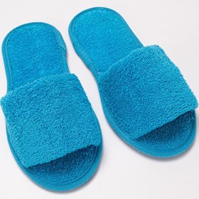 Resim Ender Home CottonVerse Banyo Ve Ev Terliği – %100 Pamuk Havlu Kaymaz İnce Taban , Yüksek Su Emicilik 