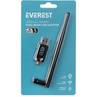 Resim Everest EWN-AC1200 2T2R 1200Mbps 2.4GHz-5GHz Wifi USB3.0 Kablosuz Adaptör 