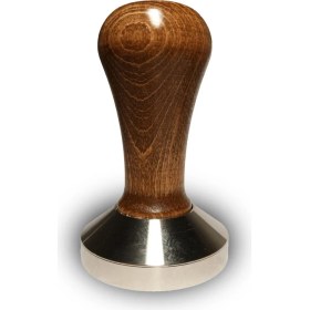 Resim Vodinox Cafe Bar Barista Ekipmanları Kahve Espresso Tamper Temper Inox Paslanmaz Ahşap Saplı 58 mm 