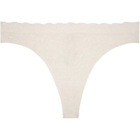 Resim Suwen Invisible Soft Dantelli String Külot Sw5988036 Ekru 