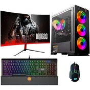 Resim DRx3983 Intel Core i9 12900F 27" 16 GB RAM 512 GB M.2 Nvme SSD 8 GB RTX 3070 Curved FreeDOS Oyuncu Bilgisayarı Dragos
