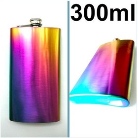 Resim Omeniv 304 Çelik Yanardöner Matara Termos İçki Votka Viski Şişesi 