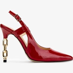 Resim Valmenti Kadın Kırmızı Rugan Topuklu Ayakkabı 594 6099 Bn Ayk Y15 Kırmızı Rgn Kırmızı 