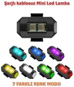 Resim MEGA DEPO Şarjlı Kablosuz Mini Led Motor Bisiklet Lambası 