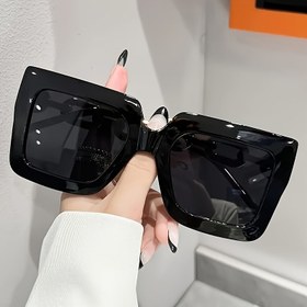 Resim PC lensli büyük boy kare gözlük - mükemmel uyum, dayanıklı plastik çerçeve 