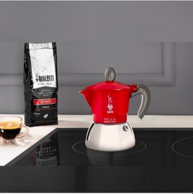 Resim Bialetti İndüksiyon Mokapot Kırmızı 6 Cup 