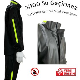 Resim Beymoto Pvc Reflektörlü Yağmurluk Takımı 