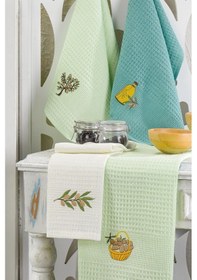 Resim Rebeka Mutfak Havlusu Kurulama Bezi Seti 6'lı Mint 