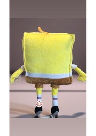 Resim Sünger Bob Peluş Oyuncak Burunlu Hediyelik Uyku Arkadaşı 30 Cm Sarı 