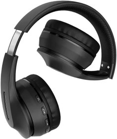 Resim teknosepetim Bluetoohtlu Kulaklık Şık Tasarım Extra Bass Katlanır Kablosuz Kulaklık 5.1 Bt Yüksek Bass Air Stereo Max (siyah) 