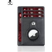 Resim Yeni Rfıd Airtag Cüzdan İnce Minimalist Kredi Kartı Tutucu Airtag Koruyucu Kılıf Anti-kayıp Koruyucu Cüzdan Çok Renkli 