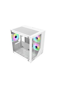 Resim Strong Shadow White 3x 120MM Argb Matx Gaming Bilgisayar Kasası (Powersız) 