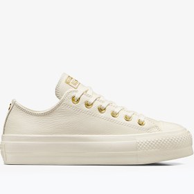 Resim Converse Chuck Taylor All Star Lift Kadın Bej Günlük Ayakkabı KADIN LS AYAKKABI A12765C 