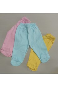 Resim özdemirli bebe Patikli Alt Pijama Ayaklı 3 Lü Paket 